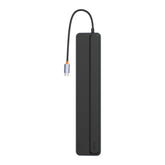 Adaptor HUB aluminiu 12-in-1 Baseus EliteJoy Gen2, USB-C - 2x HDMI, 3x USB 3.0, 1x USB-C PD, 1x USB-C, 1x DisplayPort, 1x Mini Jack 3.5mm, 1x RJ45, 1x MicroSD, 1x SD, Gri inchis